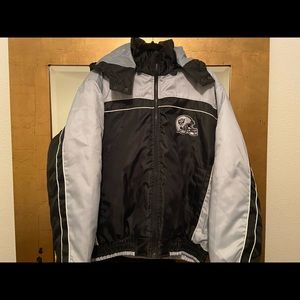 BRAND NEW WITH TAGS! Oakland Raiders puffy jacket